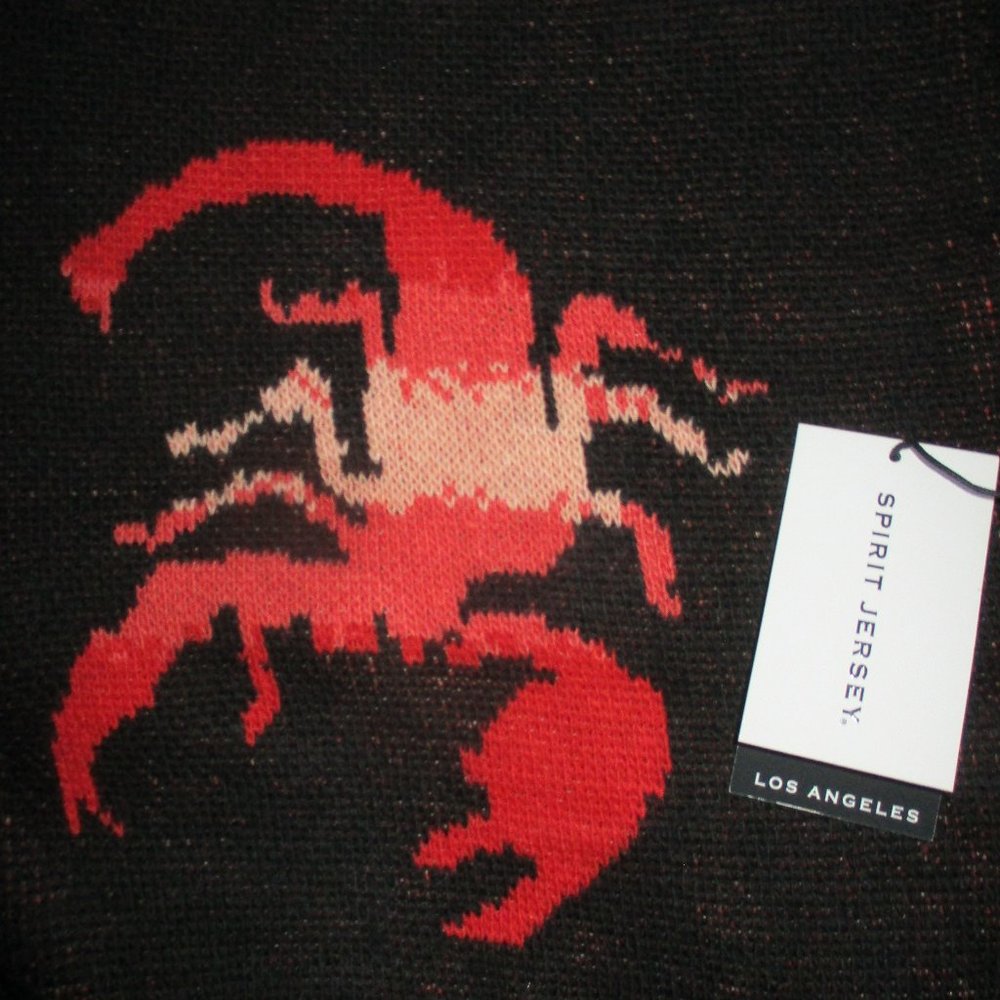 NWT SPIRIT JERSEY ~ WRATH SCORPION CARDIGAN SWEATER ~ XXL ~ ZIPPER ~ POCKETS - Picture 8 of 9